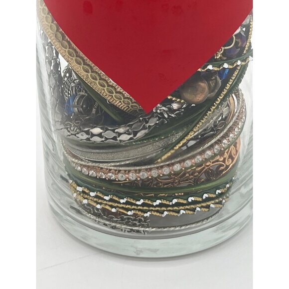 Assorted Jewelry Gift Set In Love-Themed Glass Vase - Picture 7 of 10